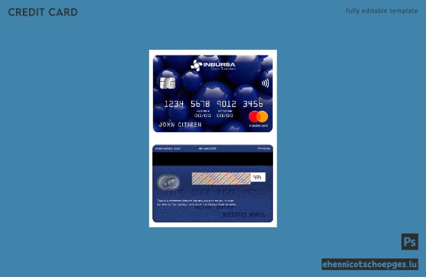 Beispielvorschau der Mexikanischen Inbursa Bank Mastercard